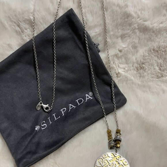 Silpada- Two-Tone Statement Necklace - Picture 3 of 4